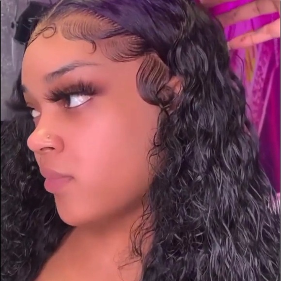 Wet and wavy lace front